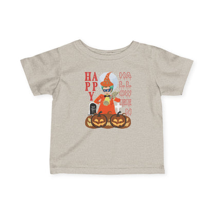 Infant Fine Jersey Tee - Holloween design by super kiddo Printify