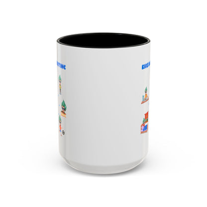 Accent Coffee Mug - Super kiddo daily routine - [[{"value":"Wonderwear Kid"}]]