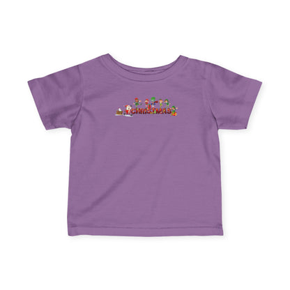 Infant Fine Jersey Tee - Christmas with santa claus and friends - [[{"value":"Wonderwear Kid"}]]