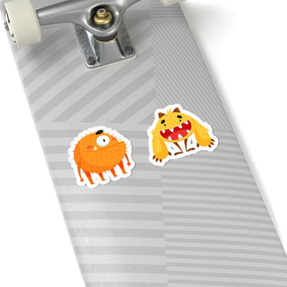 Kiss-Cut Vinyl Decals - Toothy monsters Printify