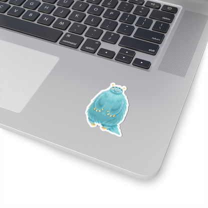 Kiss-Cut Vinyl Decals - Blue monster Printify
