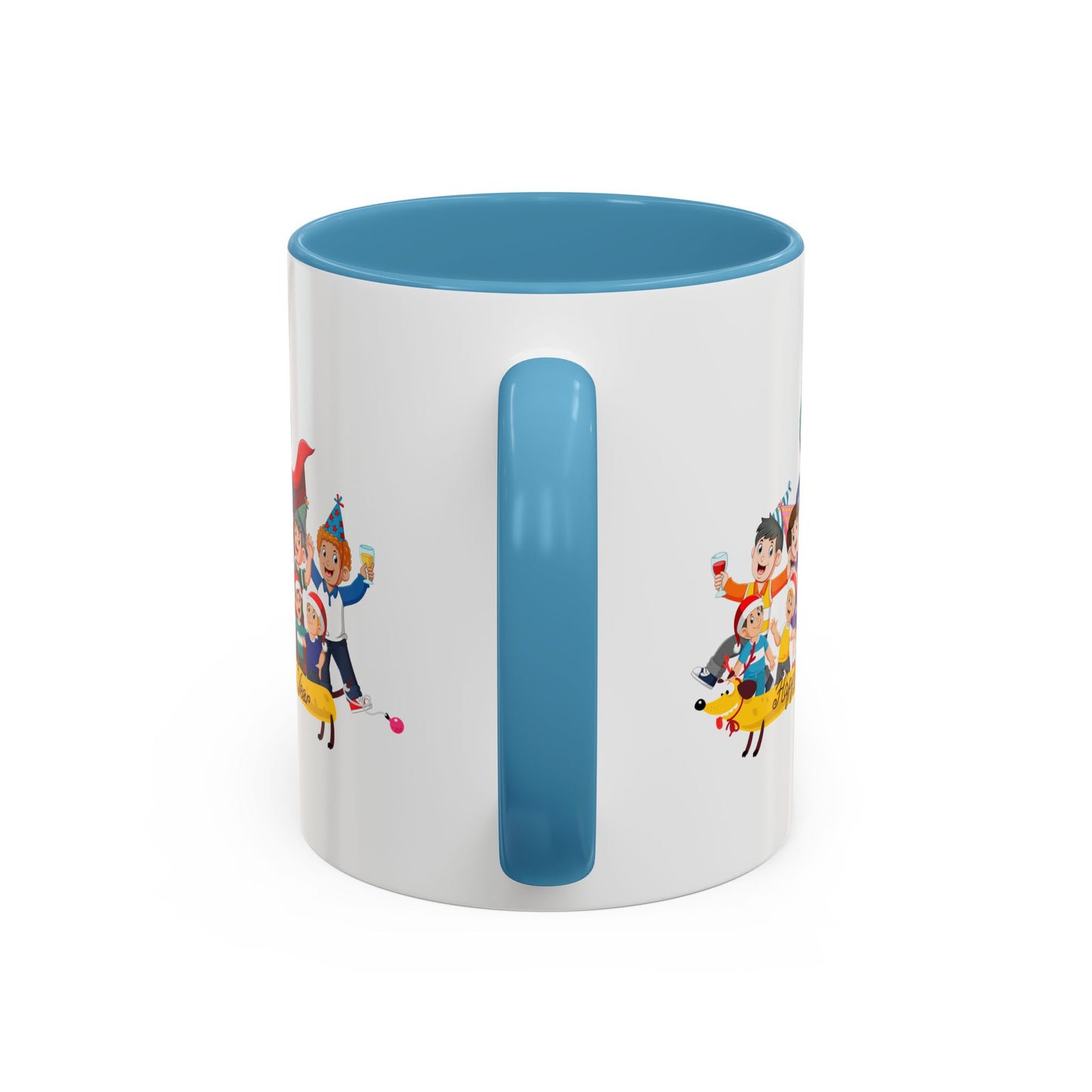 Accent Coffee Mug - Happy new year with friends