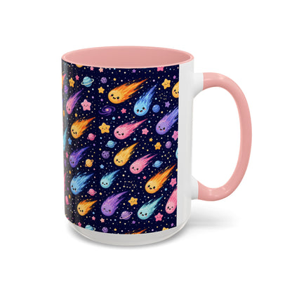 Accent Coffee Mug  (11/15 oz) - Cosmic Comet