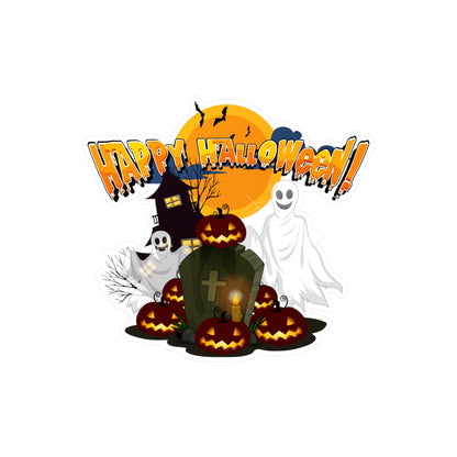 Halloween Kiss-Cut Vinyl Decals – Happy holloween - cemetery - [[{"value":"Wonderwear Kid"}]]