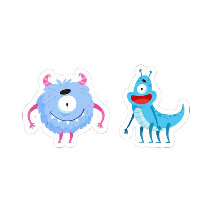 Kiss-Cut Vinyl Decals - One eyed monster Printify