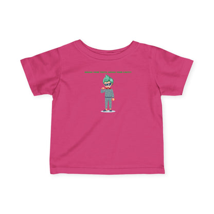 Infant Fine Jersey Tee - Super kiddo brushing teeth - [[{"value":"Wonderwear Kid"}]]