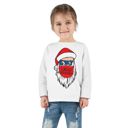 Toddler Long Sleeve Tee - Santa Super kiddo - [[{"value":"Wonderwear Kid"}]]