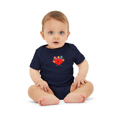 Infant Jersey One Piece - Valentines -  Super kiddo with friends - [[{"value":"Wonderwear Kid"}]]