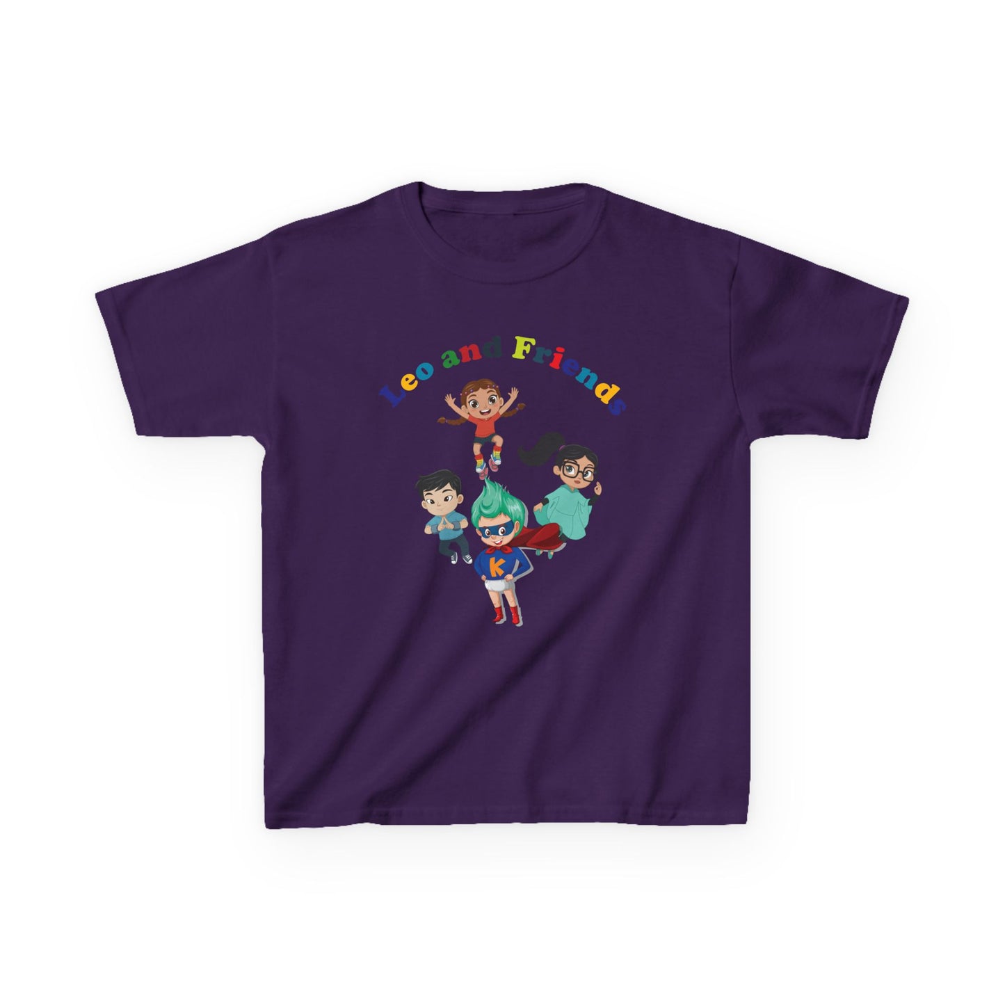 Kids Heavy Cotton™ Tee - Leo & Friends - [[{"value":"Wonderwear Kid"}]]