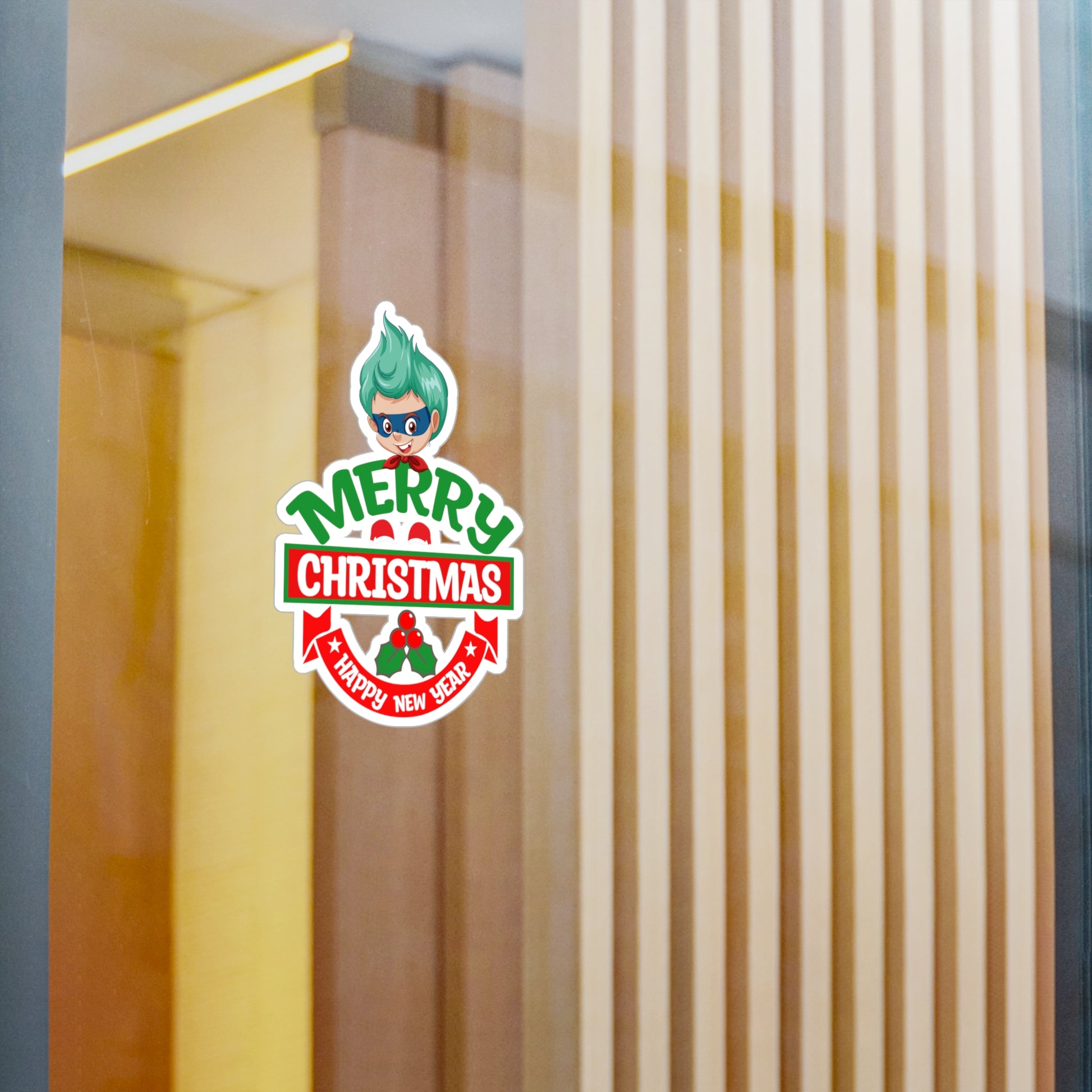 Christmas Kiss-Cut Vinyl Decals – Merry chridtmas from super kiddo - [[{"value":"Wonderwear Kid"}]]