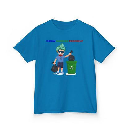 Kids Heavy Cotton™ Tee - Super kiddo taking trash out - [[{"value":"Wonderwear Kid"}]]