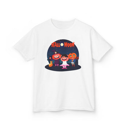 Kids Heavy Cotton™ Tee - Super kiddo wearing pumpkin - [[{"value":"Wonderwear Kid"}]]