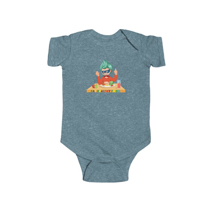Infant Bodysuit - Super kiddo eating healthy breafast - [[{"value":"Wonderwear Kid"}]]