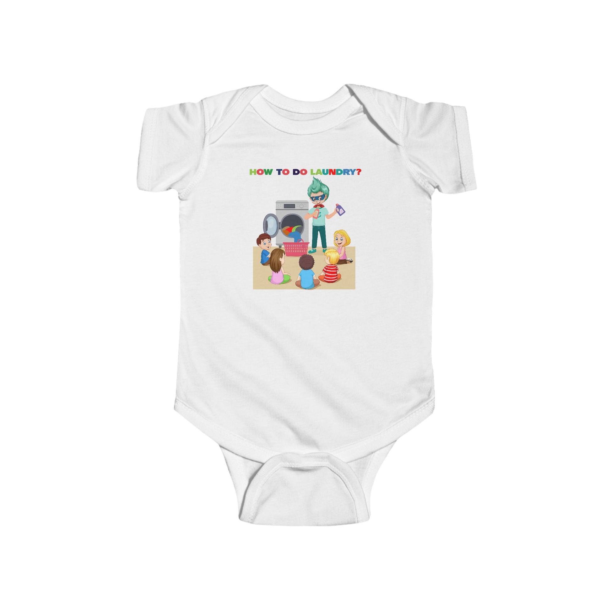 Infant Bodysuit - super kiddo teaching laundry - [[{"value":"Wonderwear Kid"}]]