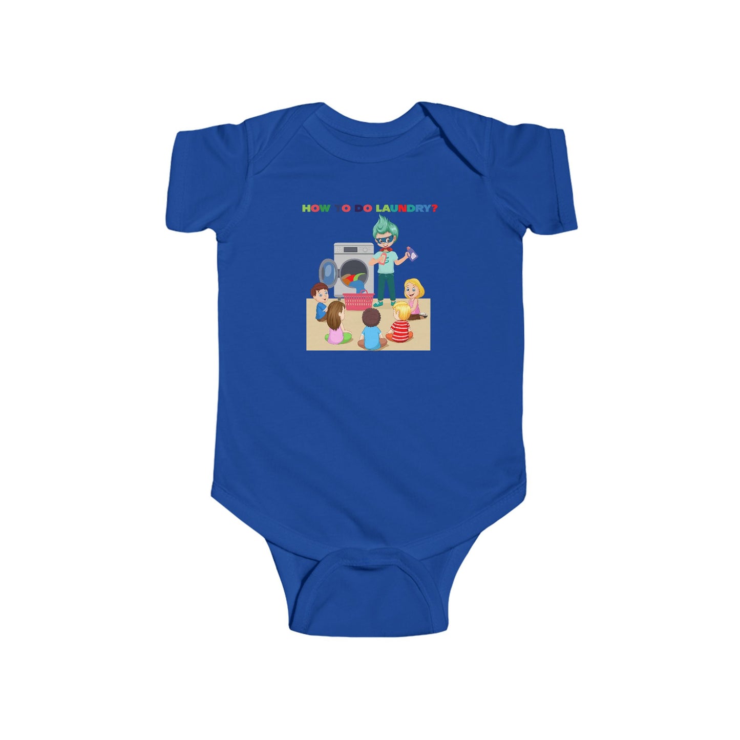 Infant Bodysuit - super kiddo teaching laundry - [[{"value":"Wonderwear Kid"}]]