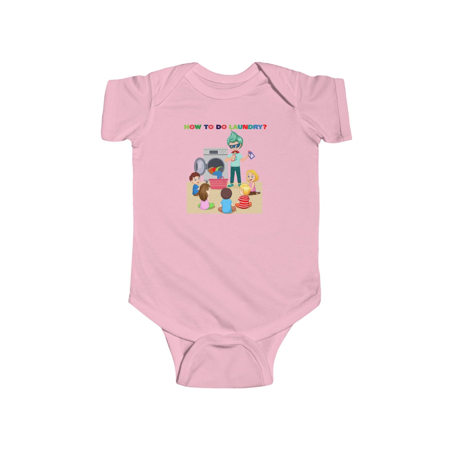 Infant Bodysuit - super kiddo teaching laundry - [[{"value":"Wonderwear Kid"}]]