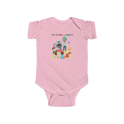 Infant Bodysuit - super kiddo teaching laundry - [[{"value":"Wonderwear Kid"}]]