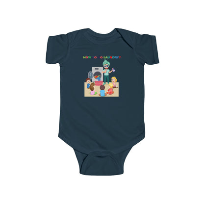 Infant Bodysuit - super kiddo teaching laundry - [[{"value":"Wonderwear Kid"}]]