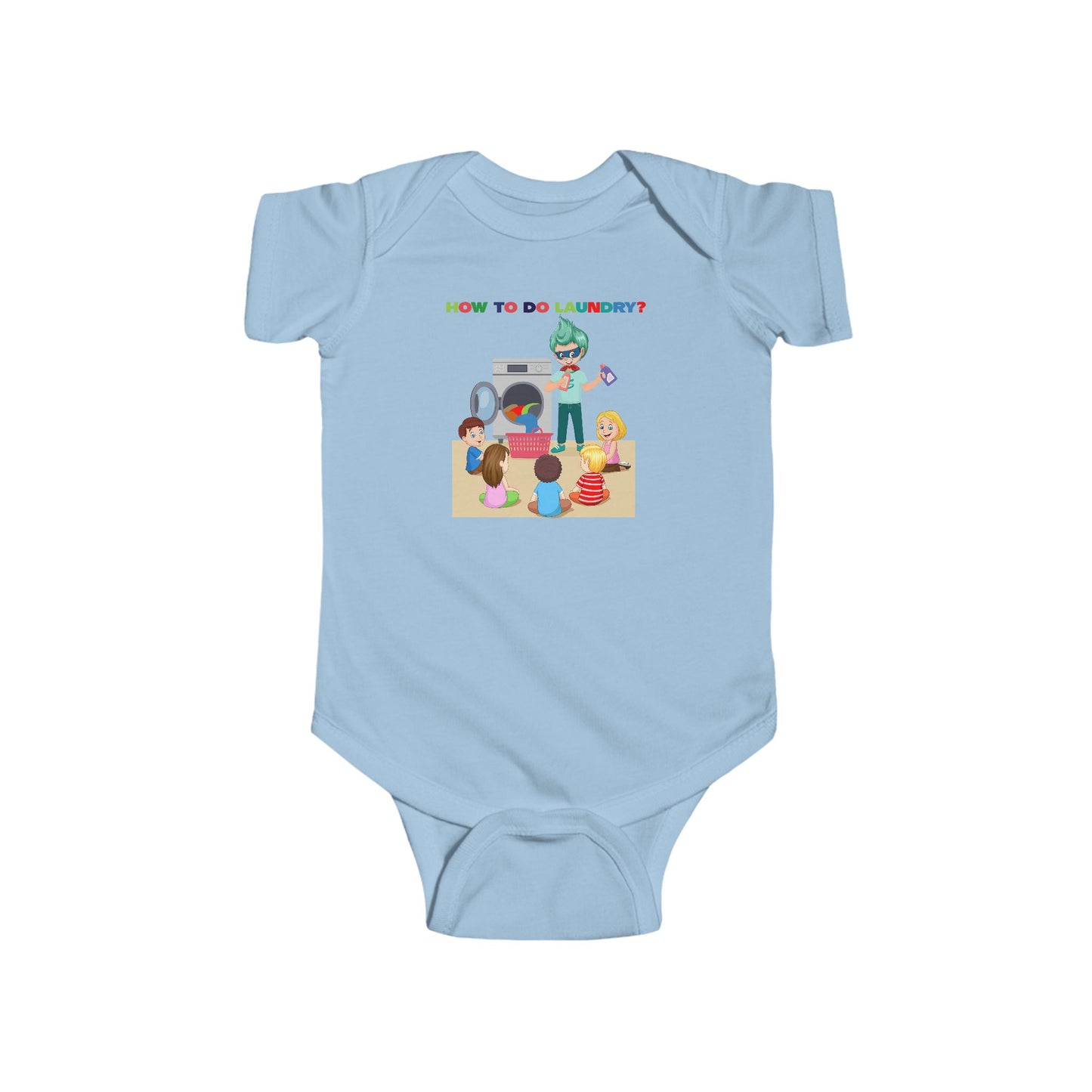 Infant Bodysuit - super kiddo teaching laundry - [[{"value":"Wonderwear Kid"}]]