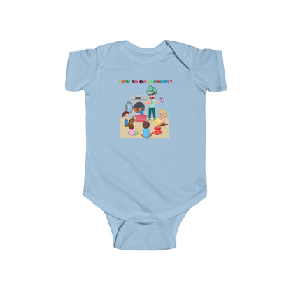 Infant Bodysuit - super kiddo teaching laundry - [[{"value":"Wonderwear Kid"}]]