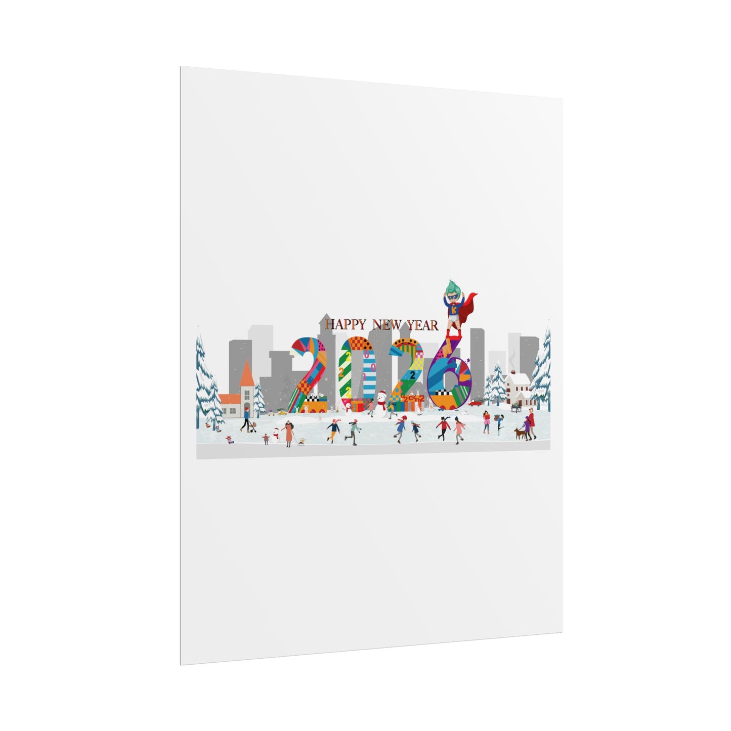 Rolled Posters - Happy 2026 - [[{"value":"Wonderwear Kid"}]]
