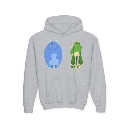 Youth Heavy Blend Hooded Sweatshirt - Cute monster Printify