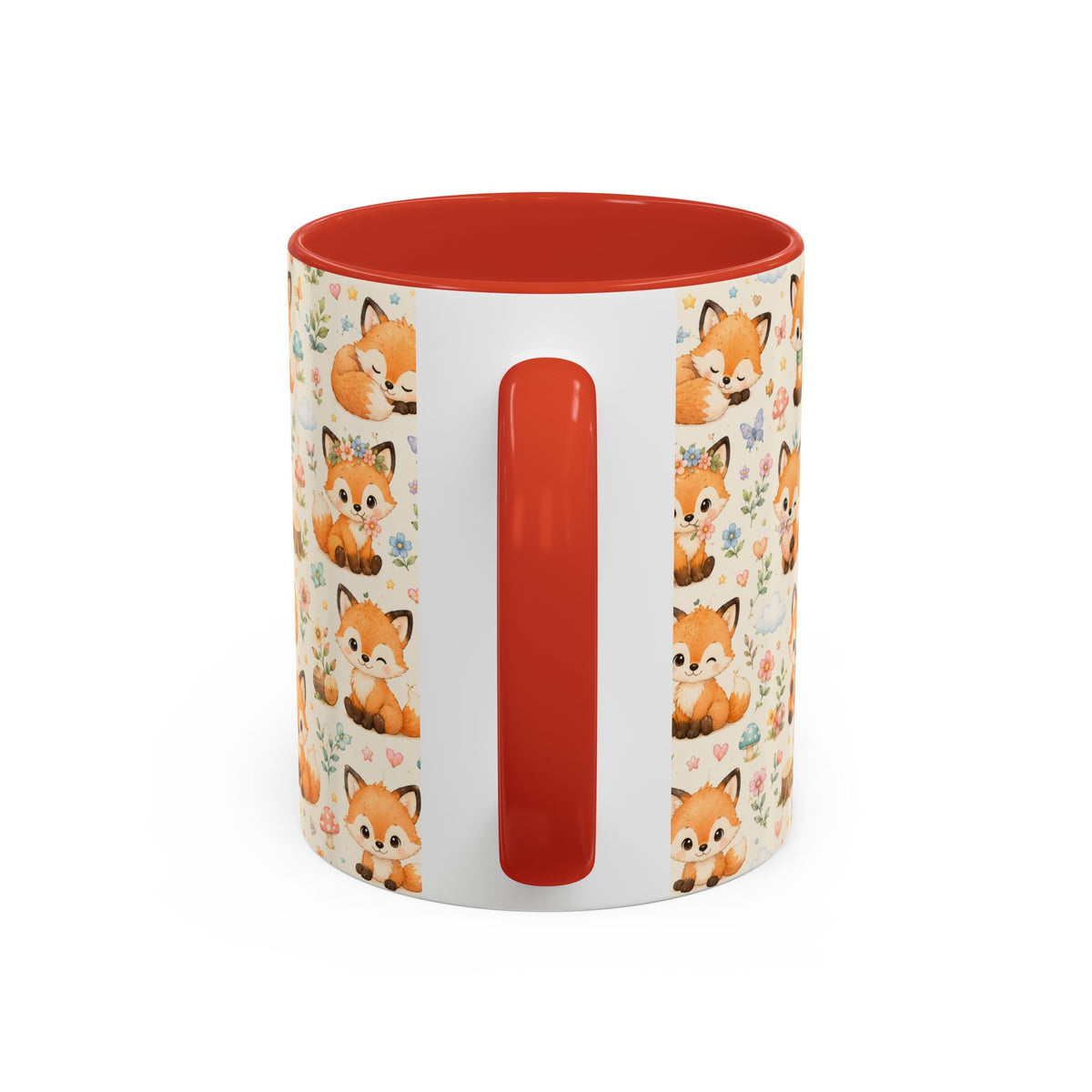 Accent Coffee Mug  (11/15 oz) - Baby foxes