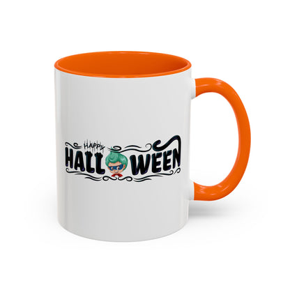 Accent Coffee Mug - Happy halloween by super kiddo Printify