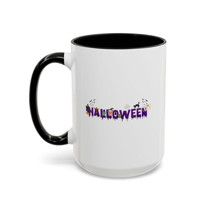 Accent Coffee Mug - Holloween word Printify