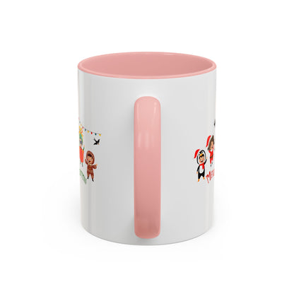 Accent Coffee Mug - Merry christmas by super kiddo and friends - [[{"value":"Wonderwear Kid"}]]