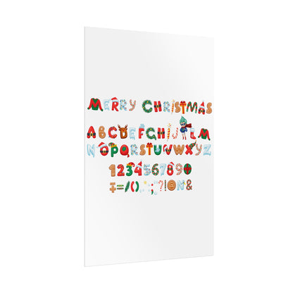 Rolled Posters - Christmas alphabet - [[{"value":"Wonderwear Kid"}]]
