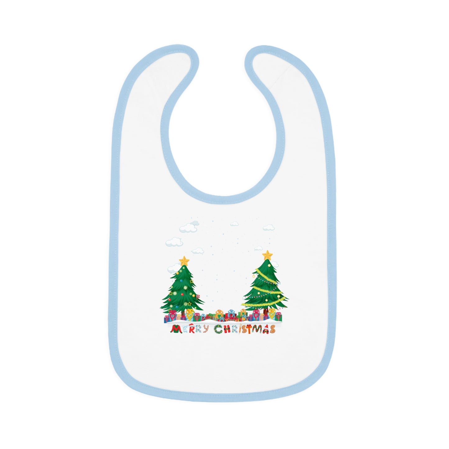 Baby Bib - Christmas and snowing