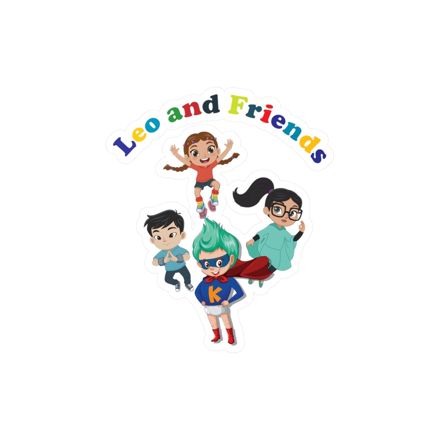 Halloween Kiss-Cut Vinyl Decals – Leo & Friends - [[{"value":"Wonderwear Kid"}]]