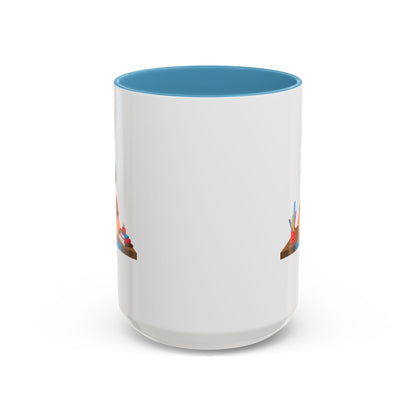 Accent Coffee Mug - Super kiddo studying - [[{"value":"Wonderwear Kid"}]]