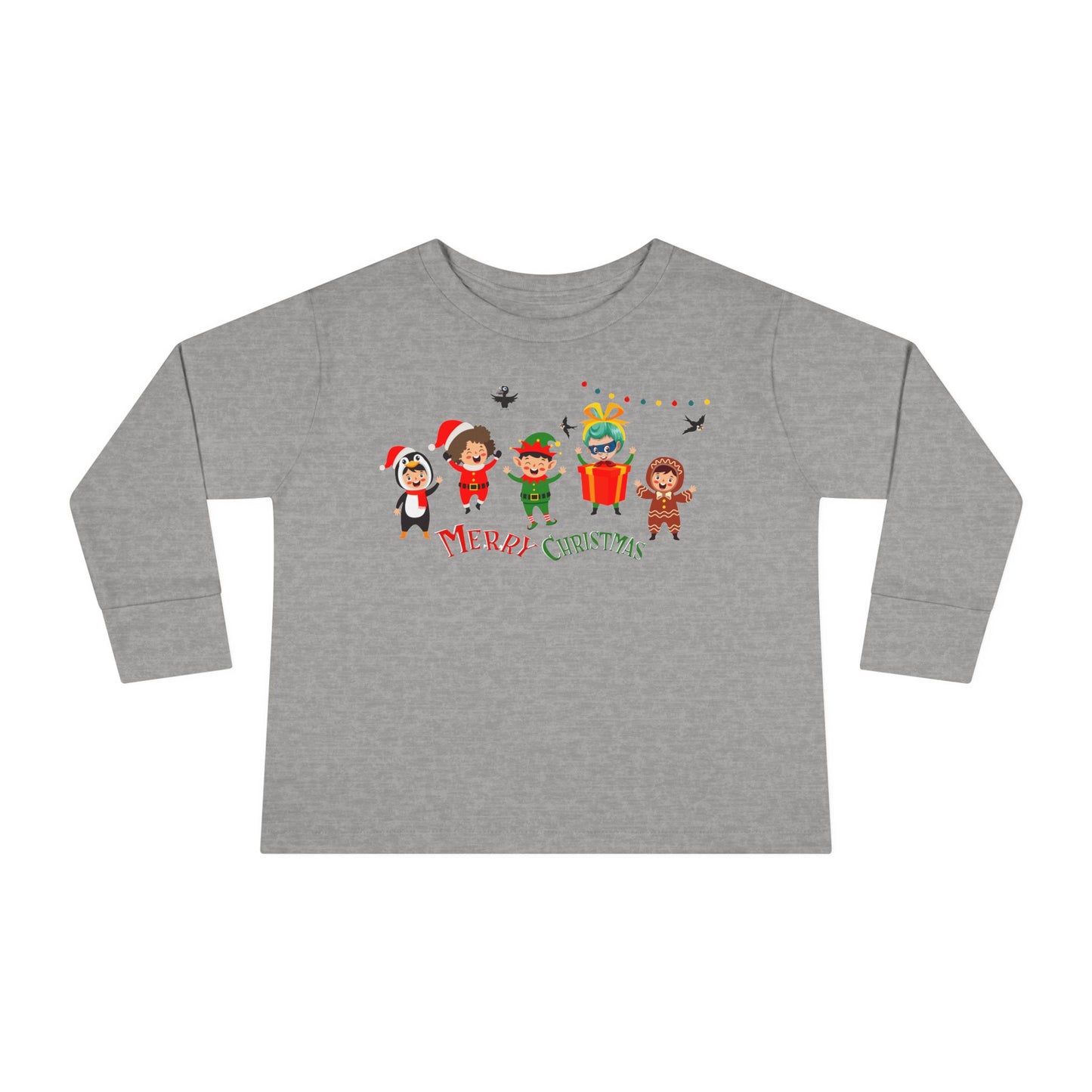 Toddler Long Sleeve Tee - Merry christmas by super kiddo and friends - [[{"value":"Wonderwear Kid"}]]