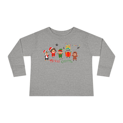 Toddler Long Sleeve Tee - Merry christmas by super kiddo and friends - [[{"value":"Wonderwear Kid"}]]