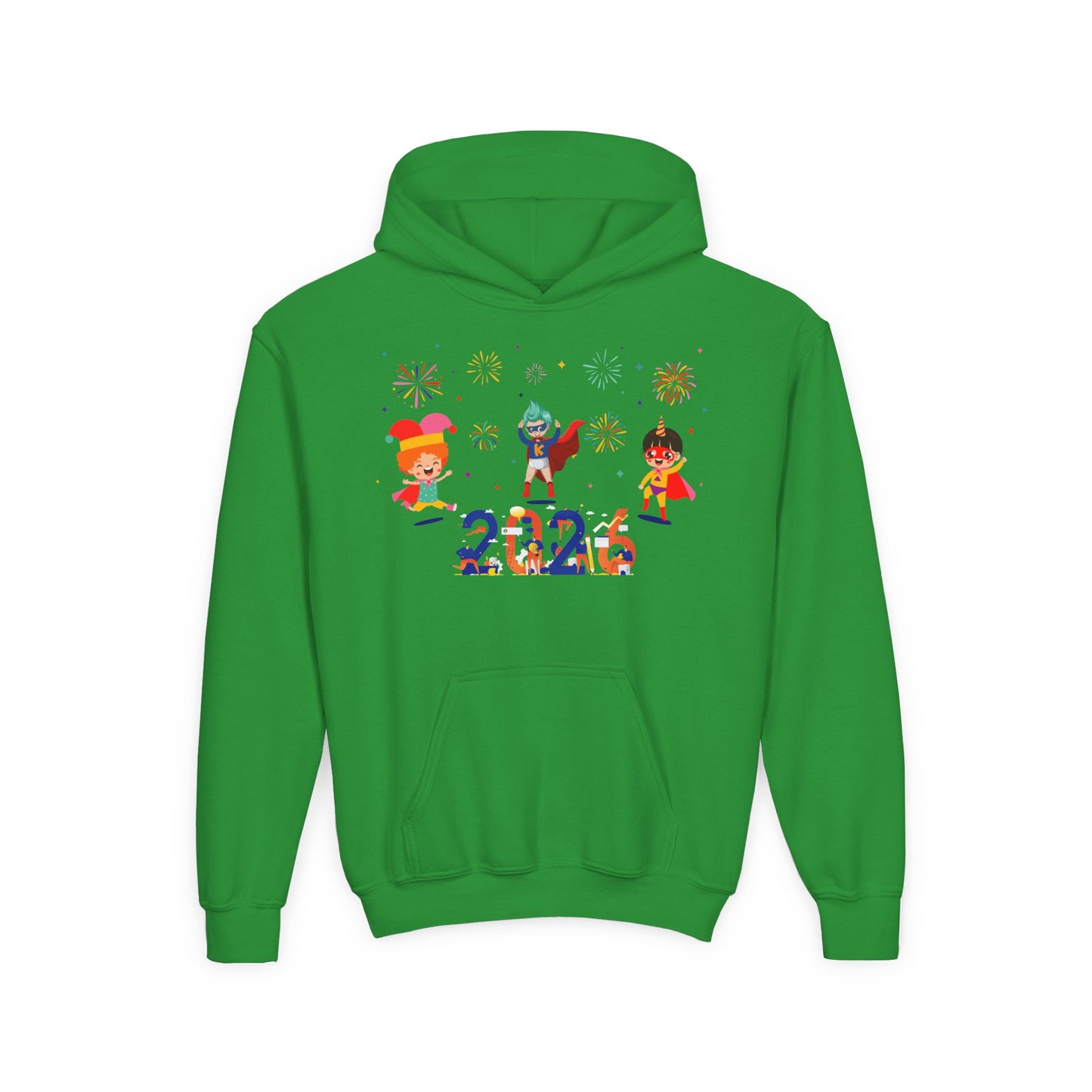 Youth Heavy Blend Hooded Sweatshirt - Super kiddo and other hero