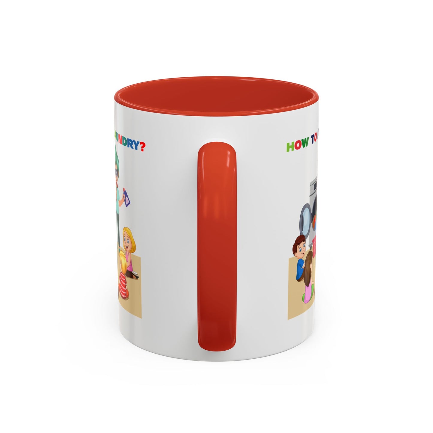 Accent Coffee Mug - super kiddo teaching laundry