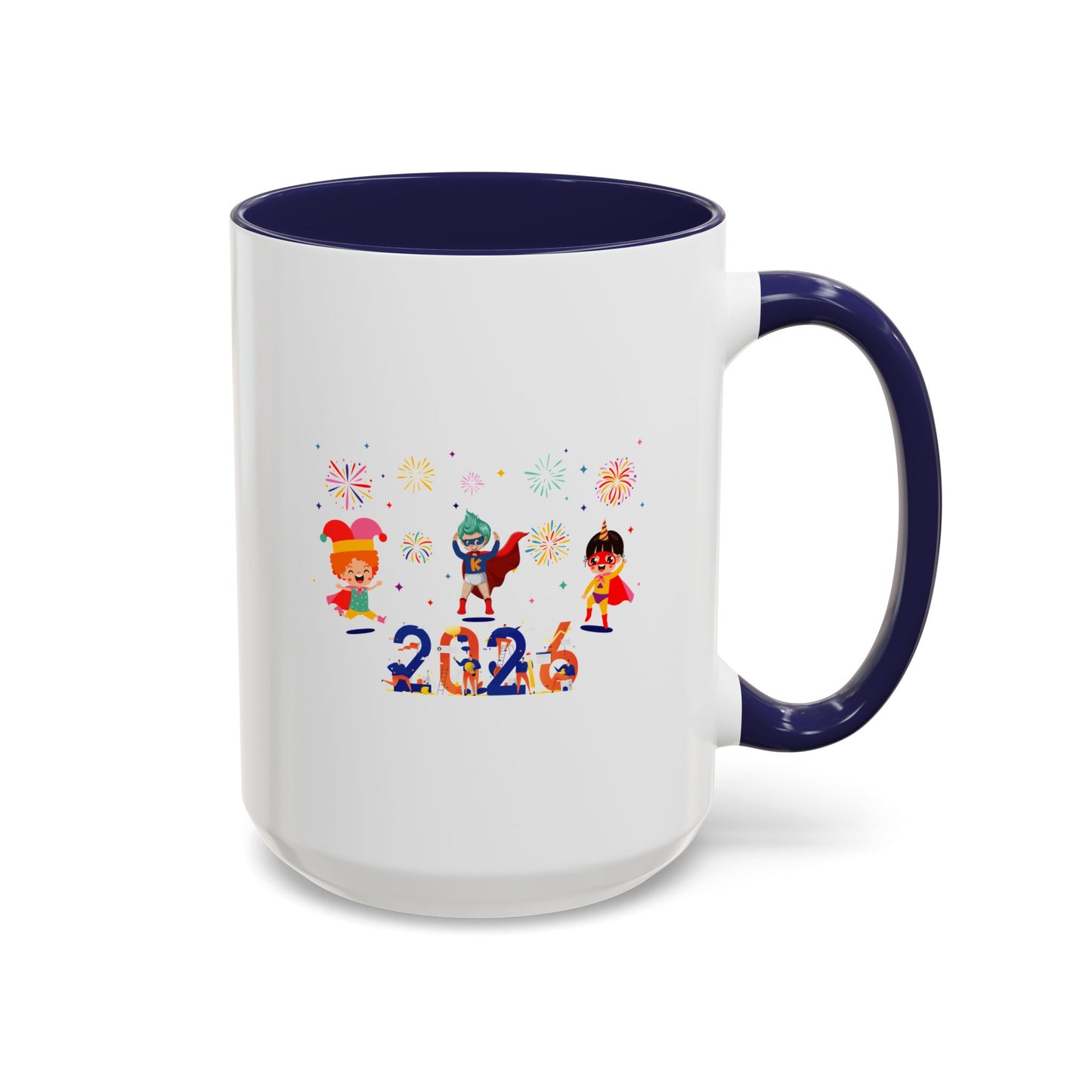 Accent Coffee Mug - Super kiddo and other hero