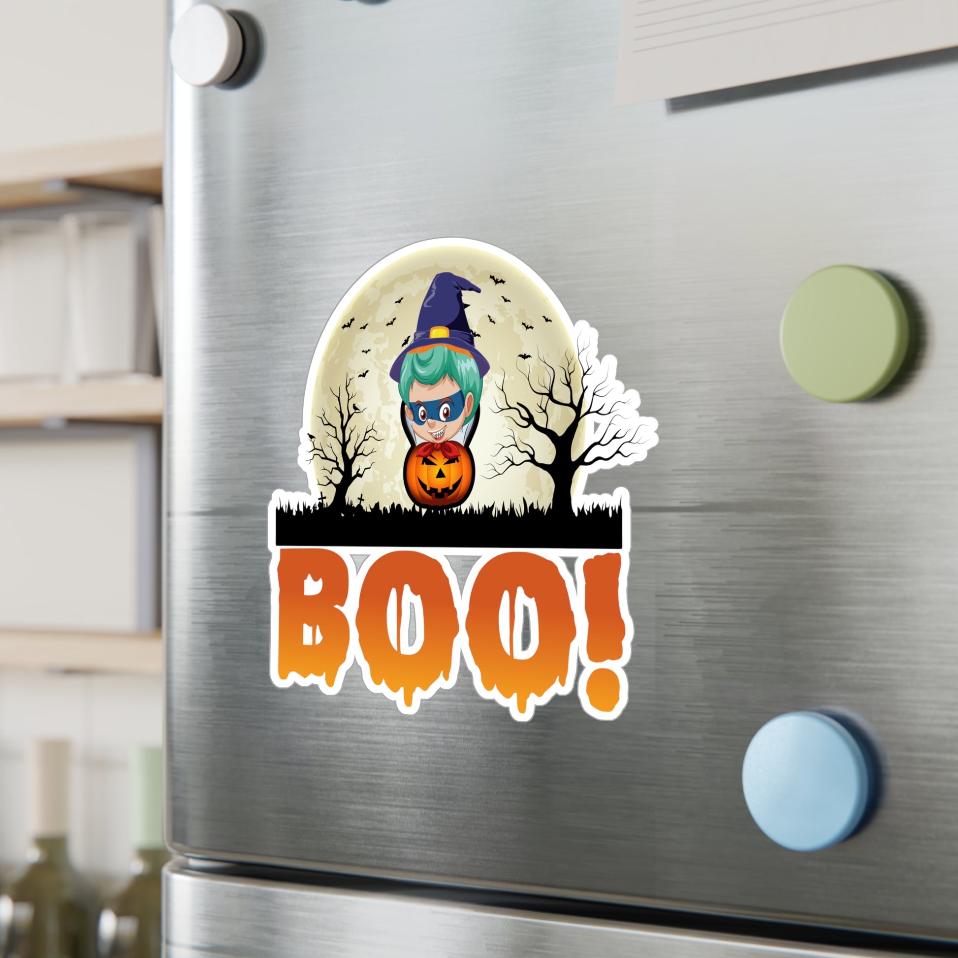 Halloween Kiss-Cut Vinyl Decals – Boo - [[{"value":"Wonderwear Kid"}]]