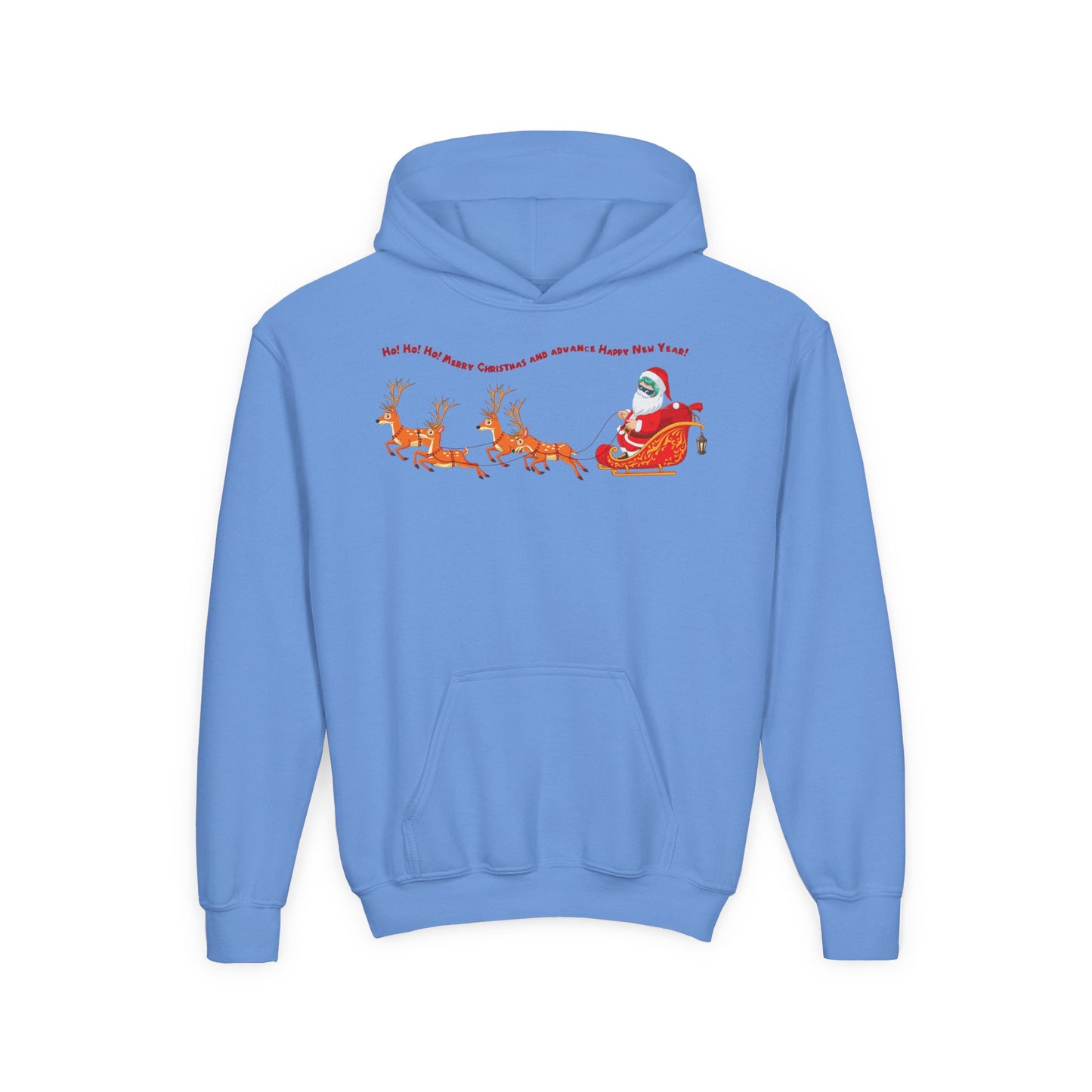 Youth Heavy Blend Hooded Sweatshirt - Santa kiddo - [[{"value":"Wonderwear Kid"}]]