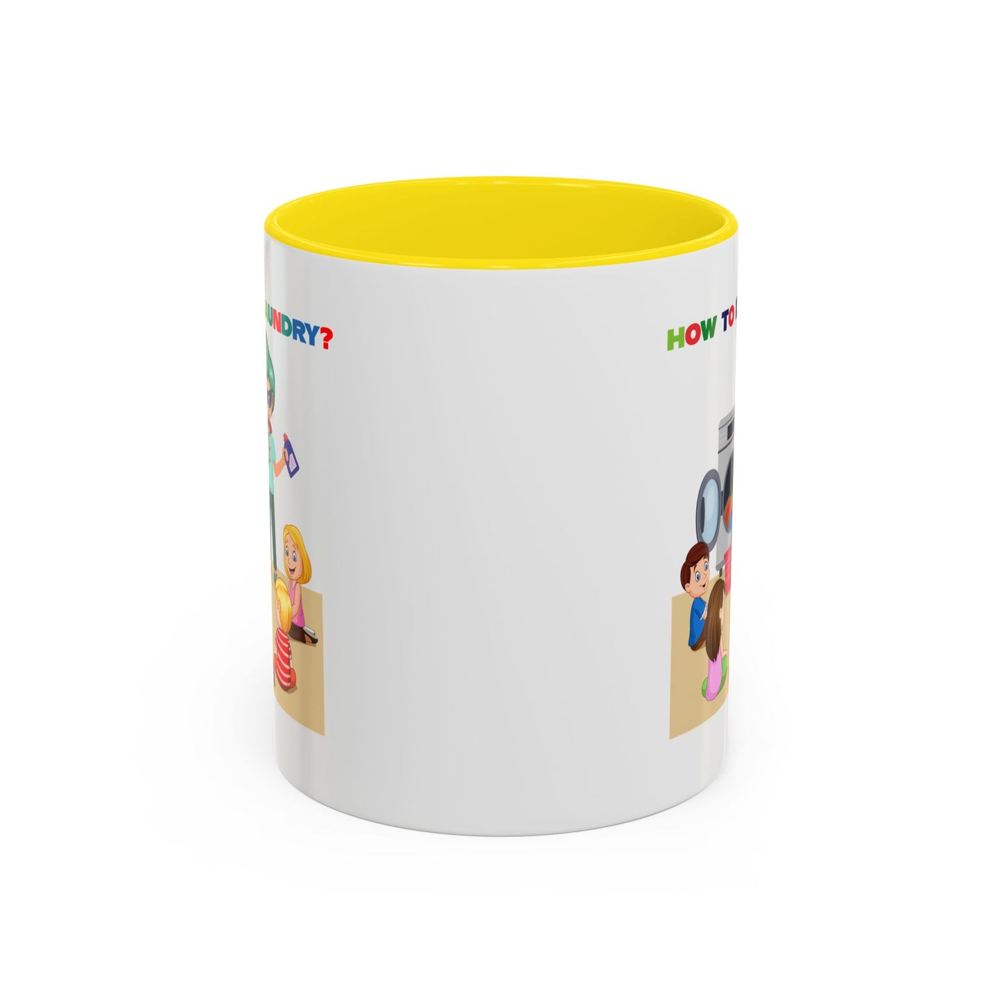 Accent Coffee Mug - super kiddo teaching laundry