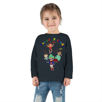 Toddler Long Sleeve Tee - Leo & Friends - Learning and growing - [[{"value":"Wonderwear Kid"}]]