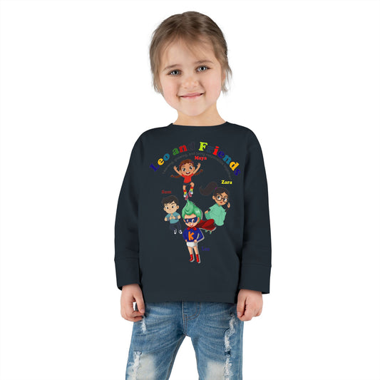 Toddler Long Sleeve Tee - Leo & Friends - Learning and growing - [[{"value":"Wonderwear Kid"}]]