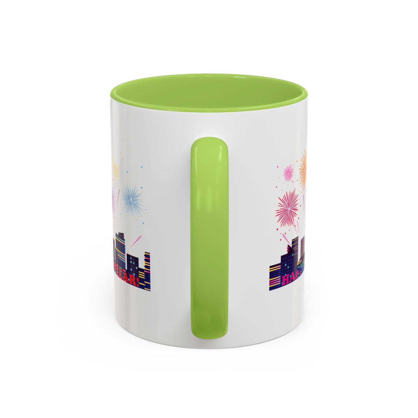 Accent Coffee Mug - Super kiddo with fireworks with text