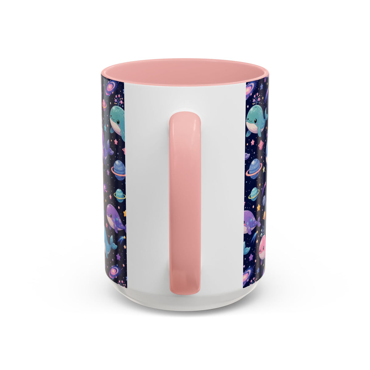Accent Coffee Mug  (11/15 oz) - Cosmic Whale Adventure