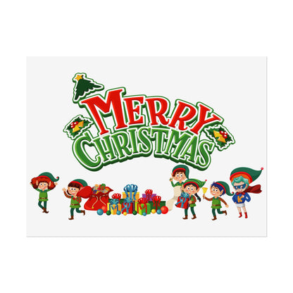 Rolled Posters - Merry christmas from super friends - [[{"value":"Wonderwear Kid"}]]