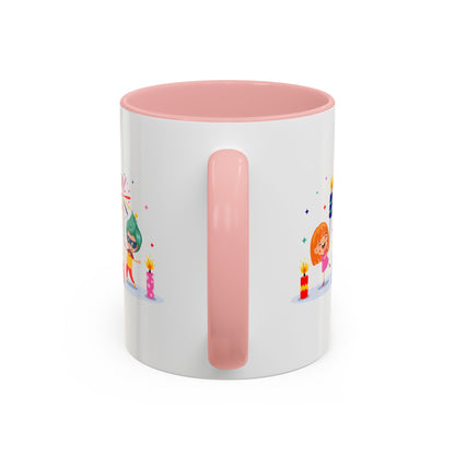 Accent Coffee Mug - Super kiddo lighting fireworks - [[{"value":"Wonderwear Kid"}]]
