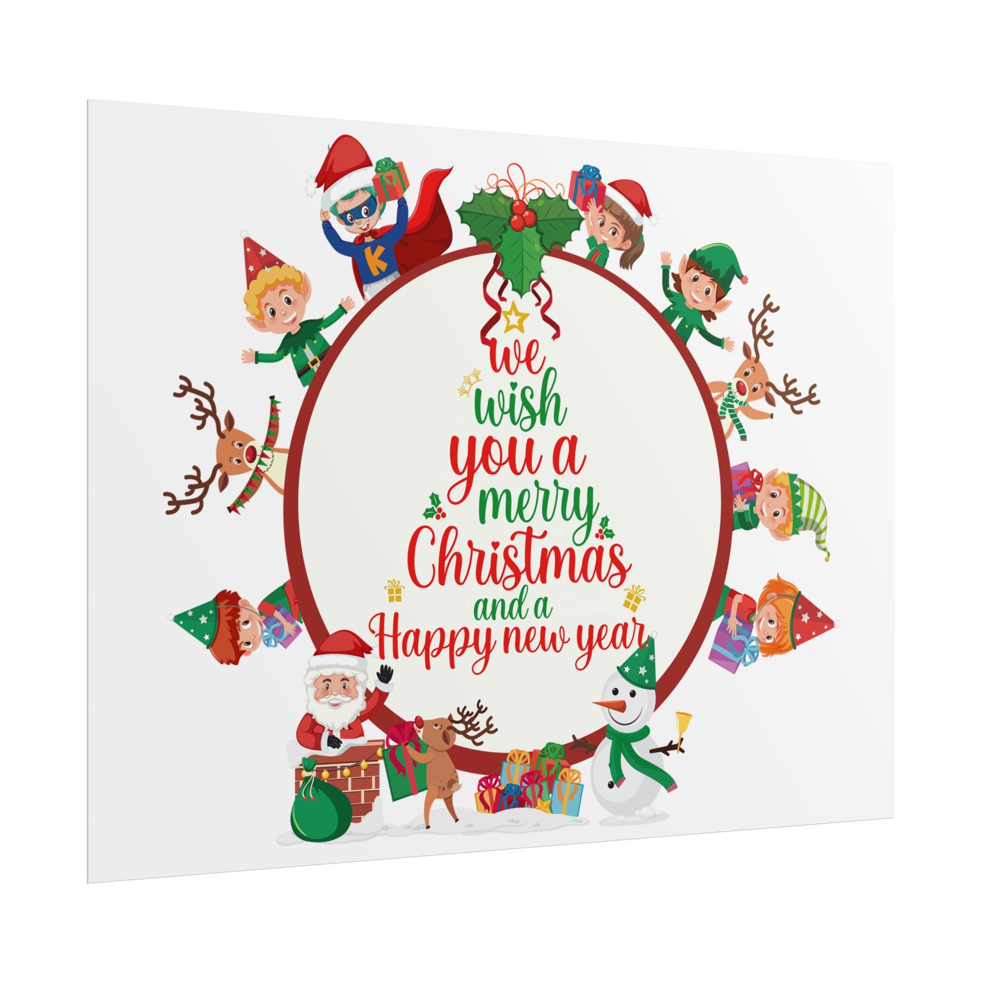 Rolled Posters - We wish you a merry christmas - [[{"value":"Wonderwear Kid"}]]
