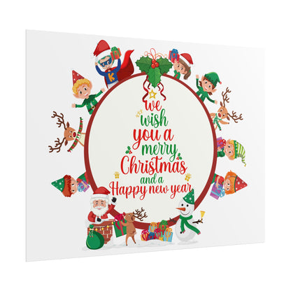 Rolled Posters - We wish you a merry christmas - [[{"value":"Wonderwear Kid"}]]